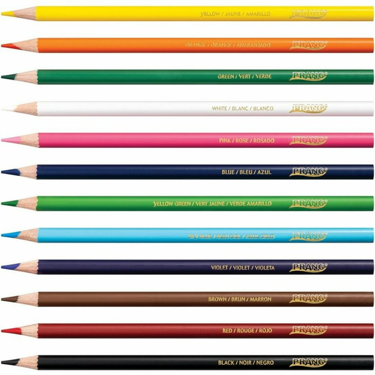 E-Clips USA Pre-Sharpened Colored Pencils, Bulk Color Pencil Set, 12-pc