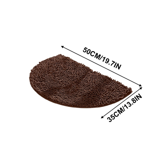 Bathroom Rugs Non Slip Washable Half Round Carpet Water Absorbing Foot Mat 40x60cm Rugs for Bedroom Washable Bedroom Rugs