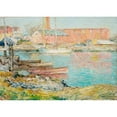 thumbnail image 3 of Hassam, Childe 24x18 Black Modern Framed Museum Art Print Titled - The Red Mill, 3 of 5