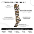 thumbnail image 2 of Pofeuu Roosters and Chicks Print Compression Socks for Women & Men Circulation - Best Support for Nurses,Running,Athletic,Sports, 2 of 7