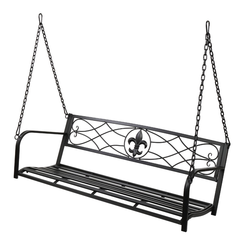 BRONGSLEET Swing Chair 2person Hanging Chair 2 Iron Chains Slatted