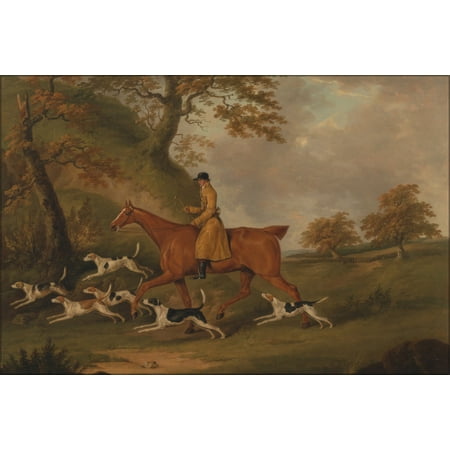 24"x36" Gallery Poster, Huntsman and Hounds by john nott sartorius 1809