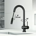 thumbnail image 3 of Gramercy Single-Handle Pull-Down Sprayer Kitchen Faucet with Touchless Sensor in Matte Black, 3 of 15