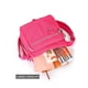 thumbnail image 4 of Luxtrada - Bolso bandolera informal de nailon, impermeable, con bolsillos con cremallera para mujer (rojo rosa), 4 of 8