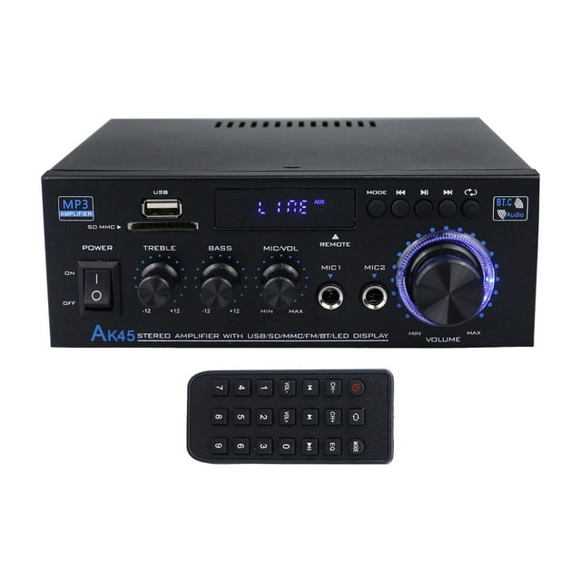 Audio Power Amplifier Ak45 Stereo Audio Power Amplifier 2 Channel Home Audio Amplifier 40w 40w Stereo System Mini Digital Audio Power Amplifier Home Theater Stereo Amplifier Amp Subwoofer