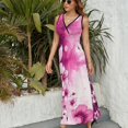 thumbnail image 3 of Ink Wash Flower Vestido Sin Mangas Vestidos Para Mujer, Vestido Suelto De Verano 2025, 3 of 5