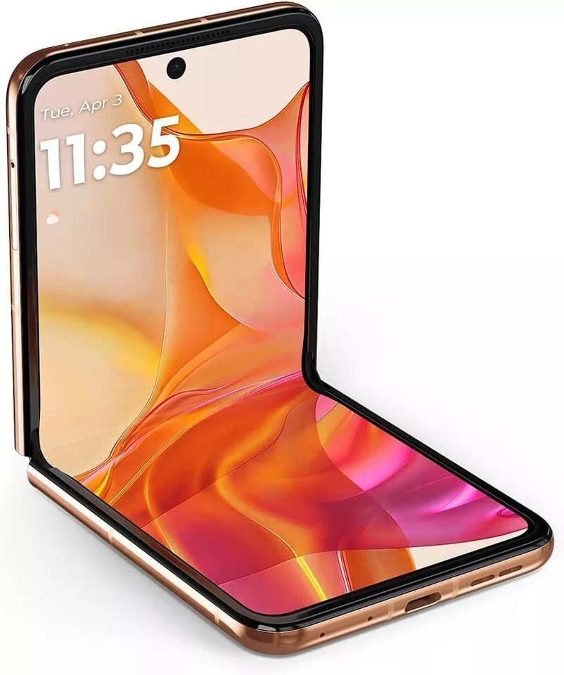 Motorola razr+ | 2024 | Unlocked | Made for US 12/256 | 50MP Camera | Peach Fuzz Cell Phone Smartphone