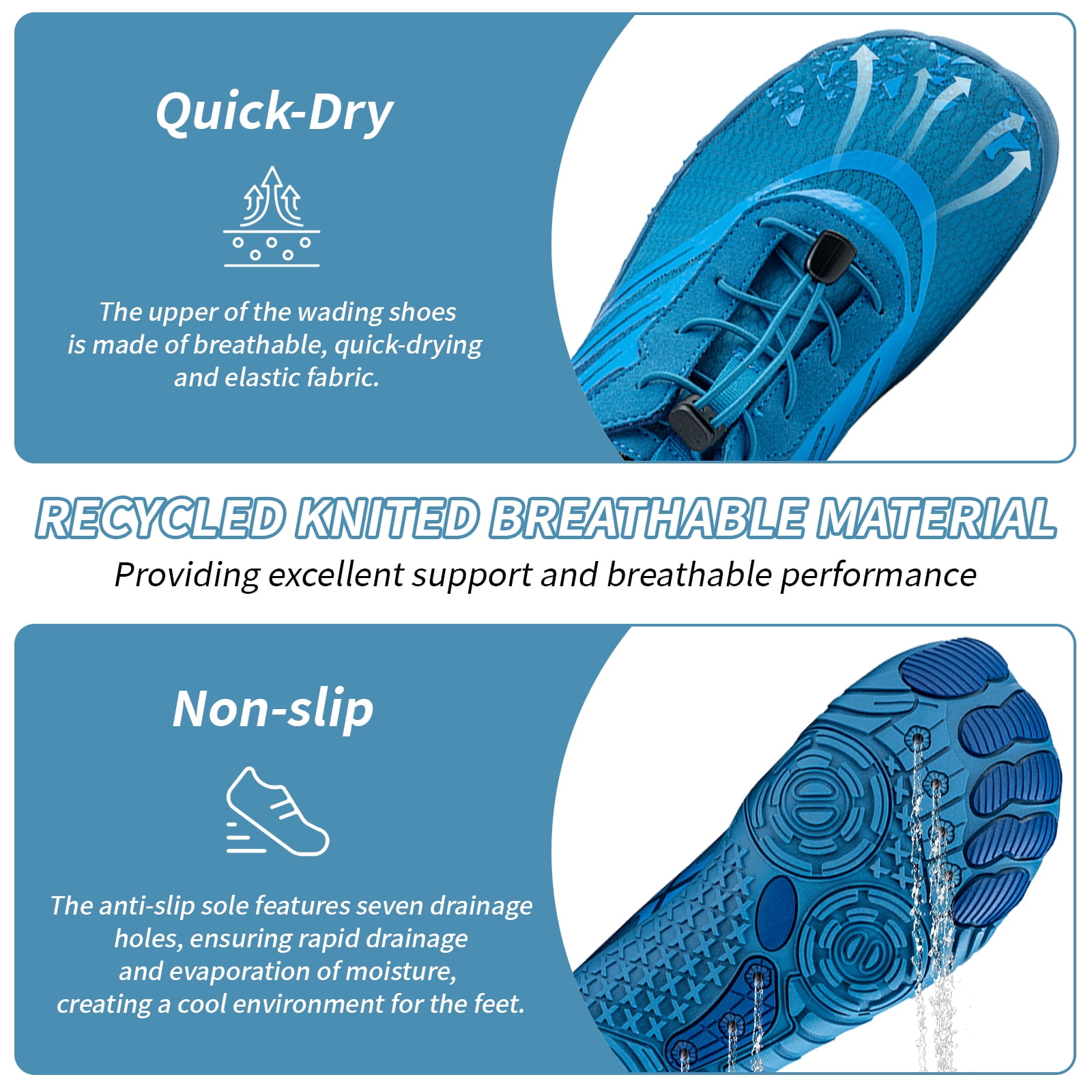 Hike Barefoot Water Shoes for Women Men Wide Toe Box Non-Slip Quick-Dry for Beach Hiking Swim