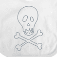 thumbnail image 4 of Inktastic Skull and Crossbones Boys or Girls Baby Bib, 4 of 4