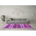 thumbnail image 3 of Ahgly Company Indoor Square Oriental Purple Modern Area Rugs, 6' Square, 3 of 4