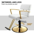 thumbnail image 3 of Baasha Gold Salon Chair BS68-71, 3 of 7