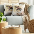 thumbnail image 5 of Ambesonne Coffee Throw Pillow Cover 2 Pack, Paint Blots Stains Beans, 20", Multicolor, 5 of 5