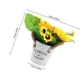 thumbnail image 2 of BEADCEST Planta Artificial De Girasol En Maceta Con Vintage Para Interior Y Exterior, 2 of 6