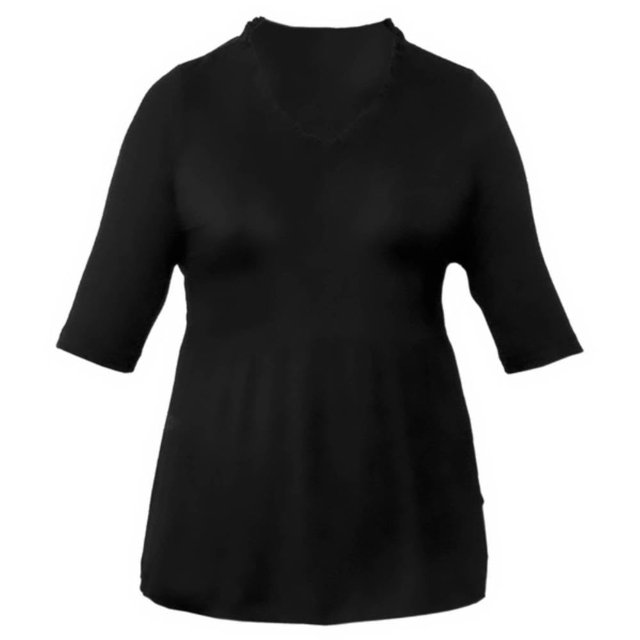 Playera George Talla M Cintura Plisada Negro