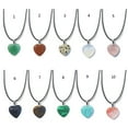 thumbnail image 3 of Geometric Healing Crystals Necklace Natural Semi-Precious Chakras Gemstones Amulet Lucky Coin Charm Protection Necklace, 3 of 9
