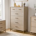 thumbnail image 2 of Furniture of America Eirlys Modern Wood 6-Drawer Vertical Dresser, Light Oak, 2 of 14