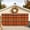 MutedTeal,BurntOrange,Charcoal,Amber, variant on Red Green Checkered Garage Door Cover, Farmhouse Vintage Rustic Plaid Garage Door Decorations with Ropes, Large Outdoor Hanging Banner Backdrop for Holiday Party Courtyard Porch Wall Decor 6.9x16ft