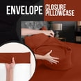 thumbnail image 4 of Fundas de almohada Utopia Bedding Queen, paquete de 4 unidades, microfibra, color naranja, 4 of 6