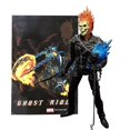 thumbnail image 3 of Origine Marvel Legends Series Retro Ghost Rider modelo luminoso de Skull Flame motocicleta 6 "figura de acción, 3 of 4