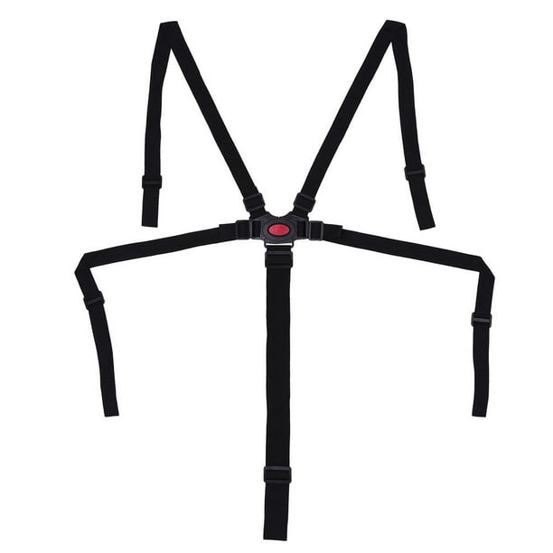 Cinturón de seguridad Ecomeon Arnés de seguridad para bebé de 5 puntos Nylon Color negro