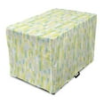 thumbnail image 1 of Pastel Dog Crate Cover, Colorful Abstract Stripes Geometric Design, Easy to Use Pet Kennel Cover Small Dogs Puppies Kittens, 7 Sizes, Yellow Green Multicolor, by Ambesonne, 1 of 1