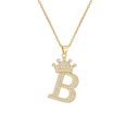 thumbnail image 2 of Guardurnaity InitialNecklacePendantEnglish Letter A to Z Jewellery Charm Chain Crystal Valentine'sDay Birthday Modern Ropa, zapatos y accesorios Miscelánea B 1, 2 of 6