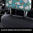 thumbnail image 4 of Kdxio Cartoon Funny Goose Pattern Print 2 Piece Car Head Rest Covers Set Auto Front/Rear Seats Headrest Cover Universal Fit Most Cars,Sedan, SUV, 4 of 9