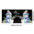 thumbnail image 3 of Hometravel 16x7 Inch Christmas Garage, Decor Cloth Merry Christmas Design, Festive Outdoor Door Hanging Display Piece, 3 of 6