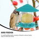 thumbnail image 3 of Jardín al aire libre Alimentador de aves salvajes Parrotes Alimentador de colgantes con techo impermeable, 3 of 7