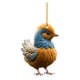 thumbnail image 5 of Colgante de pollo de dibujos animados, adorno decorativo para coche, llavero de pollo acrílico Amarillo, 5 of 9