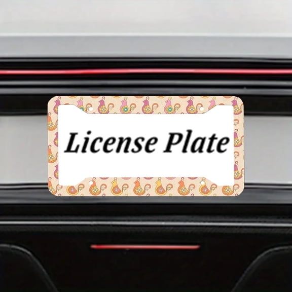 Colored License Plate Holder, World Peace License Plate Frame, Pigeon License Plate Frame, Front License Plate Cover, Car Accessories 4-Hole With Screws, 12x6 Inch