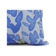 thumbnail image 2 of Simply Daisy, 18" x 18" Flower Bell Blue Floral DecorativeOutdoor Pillow, 2 of 2