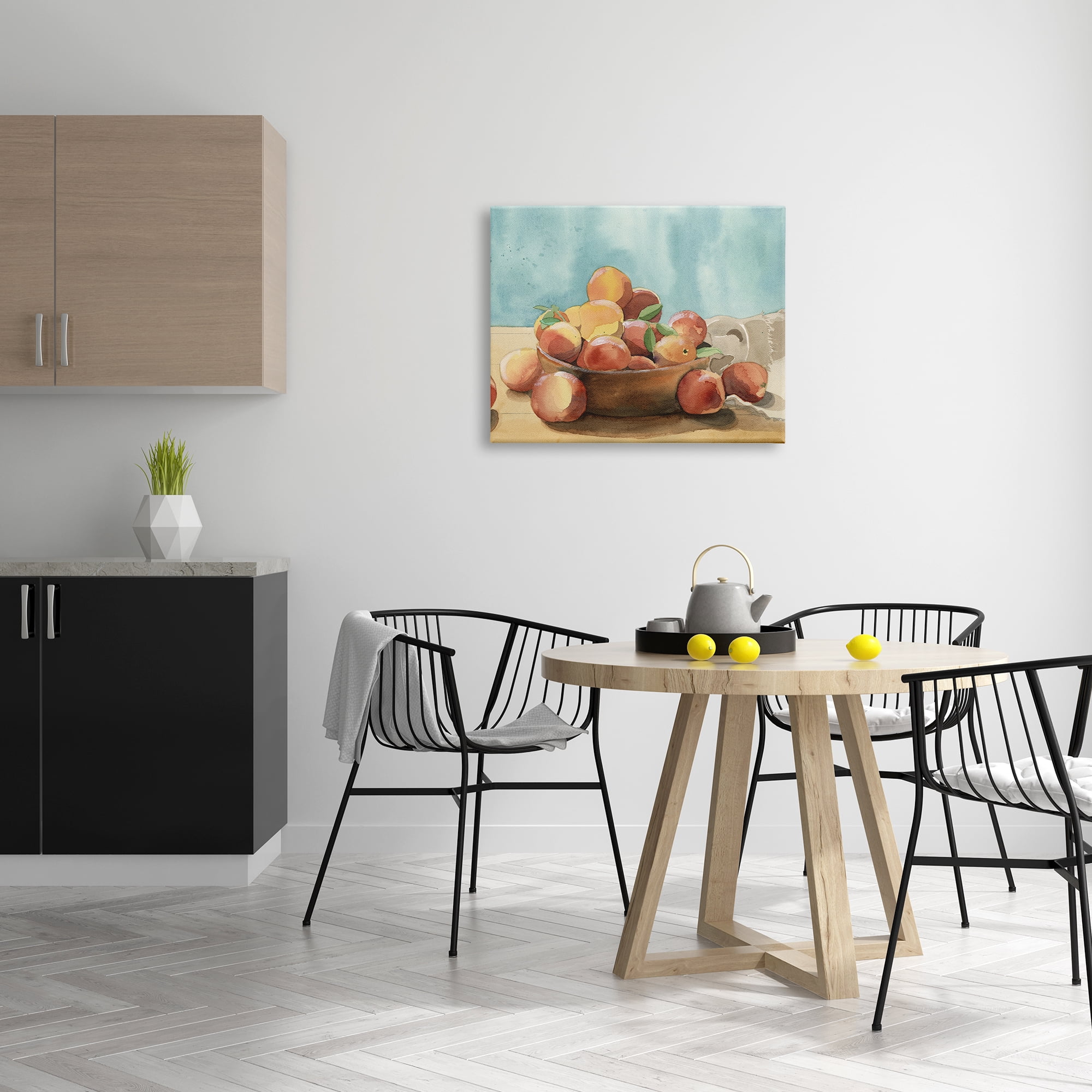Stupell Industries Kitchen Peaches Still Life Food & Beverage Painting Gallery Wrapped Canvas Art Print Wall Art, 30 x 24
