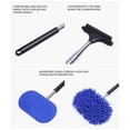 thumbnail image 6 of Qnjujn Car Rearview Mirror Wiper, Telescopic Windshield Cleaning Tool with Retractable Handle, 180° Rotatable Scraper with Replaceable Microfiber Cover for Defogging and Rain Wiping, 6 of 8