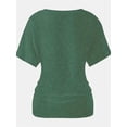 thumbnail image 4 of Womens Casual V Neck T Shirts Short Sleeve Loose Fit Summer Flowy Tops Tees, 4 of 5