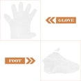 thumbnail image 4 of 1 juego de cubrepiés desechables hidratantes, guantes transparentes desechables, guantes transparentes para pies, 4 of 7