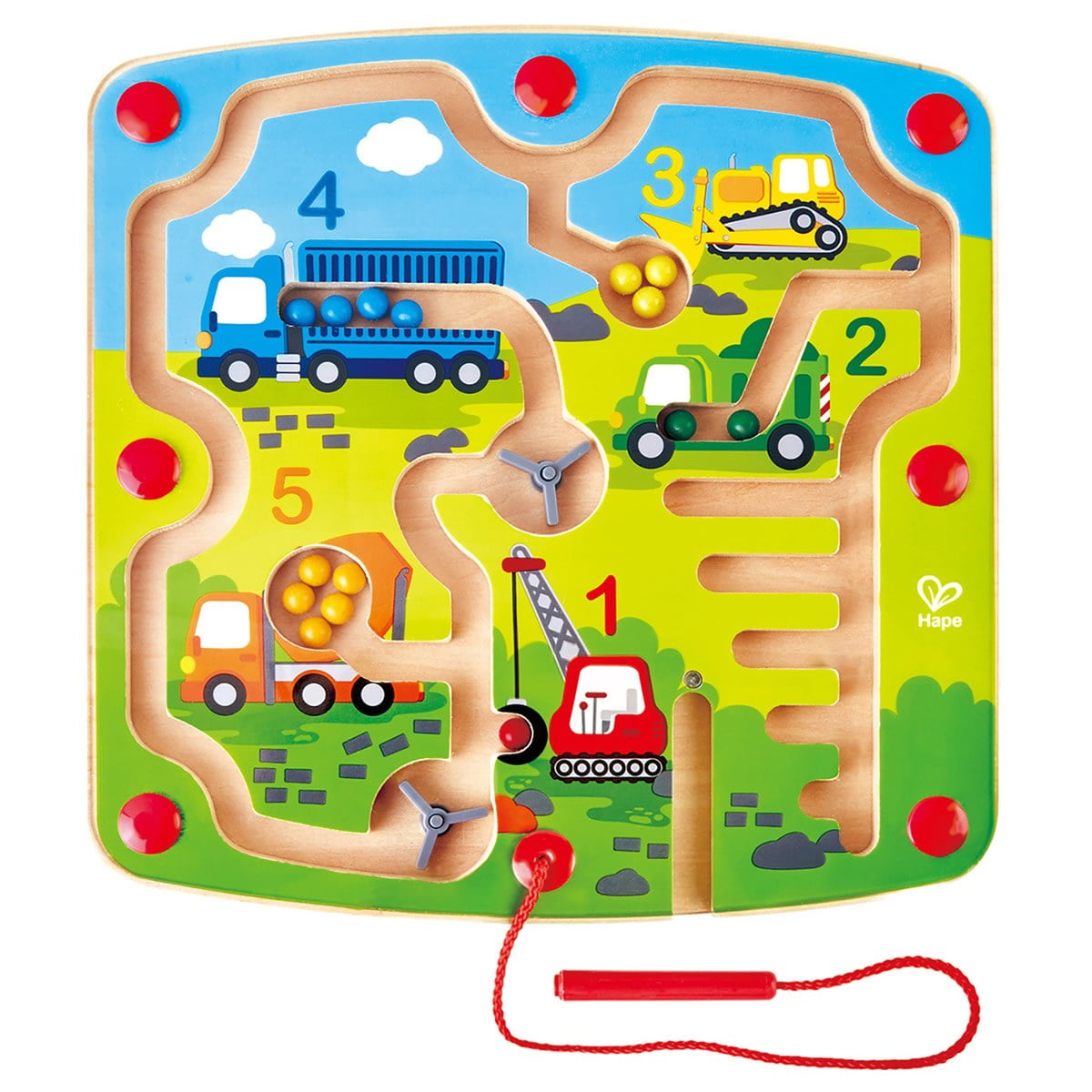 Details about   Children's Magnetic wooden maze game