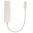 thumbnail image 2 of USB3.0 HUB Tarjeta de red cableada Gigabit 10M 100M 1000M RJ45 3 USB3.0 Interfaz Docking Station para Win, 2 of 10