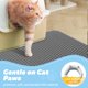 thumbnail image 4 of Alfombrilla de arena para gatos Powools, grande, 60 x 38 cm, impermeable, gris, 4 of 6