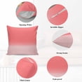 thumbnail image 5 of Decorative Throw Pillow Covers 16x16 Inch Set of 2 Red Pink Ombre Home Decor Pillow Cases for Couch, Gradient Gradual Color Cushion Case for Living Room Bedroom Bed Car Chair, 5 of 9