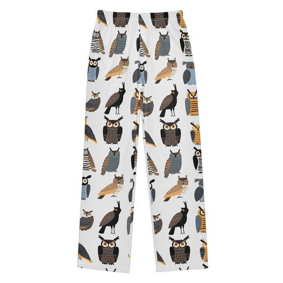 joogoo Owl Pattern Kids Pajama Pants Pj Bottoms Boy Girls Sleepwear Lounge L