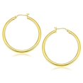 thumbnail image 1 of 10k Yellow Gold Polished Hoop Earrings (40 mm), 1 of 2