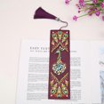 thumbnail image 1 of DIY Peacock Shaped Diamond Painting Bookmark with Tassel for Gift Book Crafts Decoration, 1 of 3