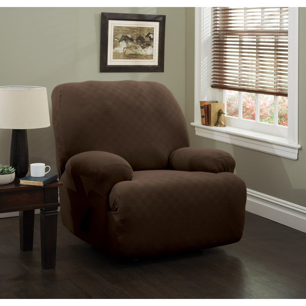Stretch Sensations 4Piece Stretch Newport Jumbo Recliner Slipcover
