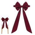 thumbnail image 1 of Toystoory Lazos navideños de terciopelo de poliéster para sillas, ideales para banquetes y eventos navideños. Fáciles de estirar. Suaves Kits de decoración para fiestas, 1 of 6