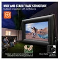 thumbnail image 5 of 24FT Inflatable Movie Screen Projector Screen, 288inch Outdoor Backyard Theater with 360W Blower, Portable Blow Up Projector Screen for Films, Games, 5 of 6
