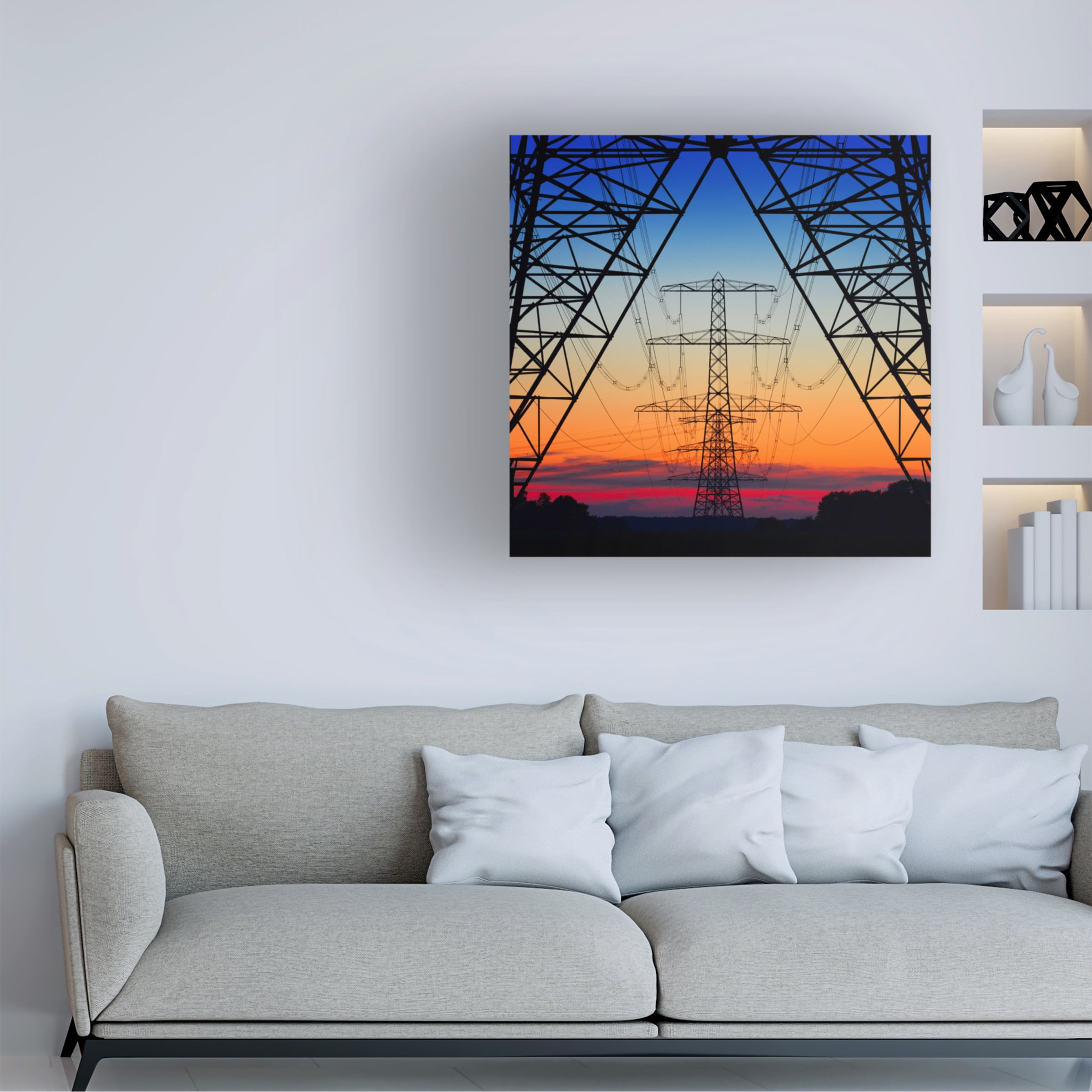 Riekus Reinders 'Electric Coloured Sky' Canvas Art