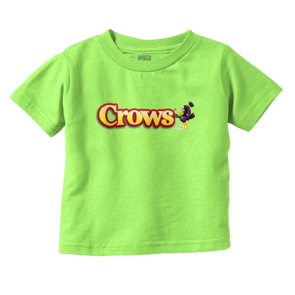 Crows Logo Black Licorice Candy Lover Toddler Boy Girl T Shirt Infant Toddler Brisco Brands 12M