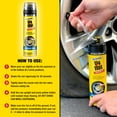 thumbnail image 6 of Fix-a-Flat Aerosol Emergency Flat Tire Repair and Inflator, for Large Tires, Eco-Friendly Formula, Universal Fit for all Cars and Small Trucks/SUVs, 20 oz. (Pack of 1) - S60430, 6 of 9