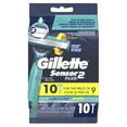 thumbnail image 2 of Gillette Sensor 2 Plus Pivoting Men 2 Blade Disposable Razor,10 count, 2 of 8